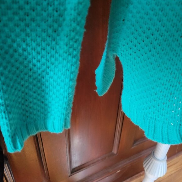 Talbots Petites Teal Turtleneck Sweater LP Lambswool blend - Picture 3 of 6